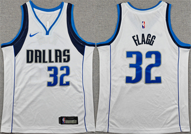 Youth White Dallas Mavericks #32 Cooper Flagg 2025 Association Edition Stitched Basketball Jersey